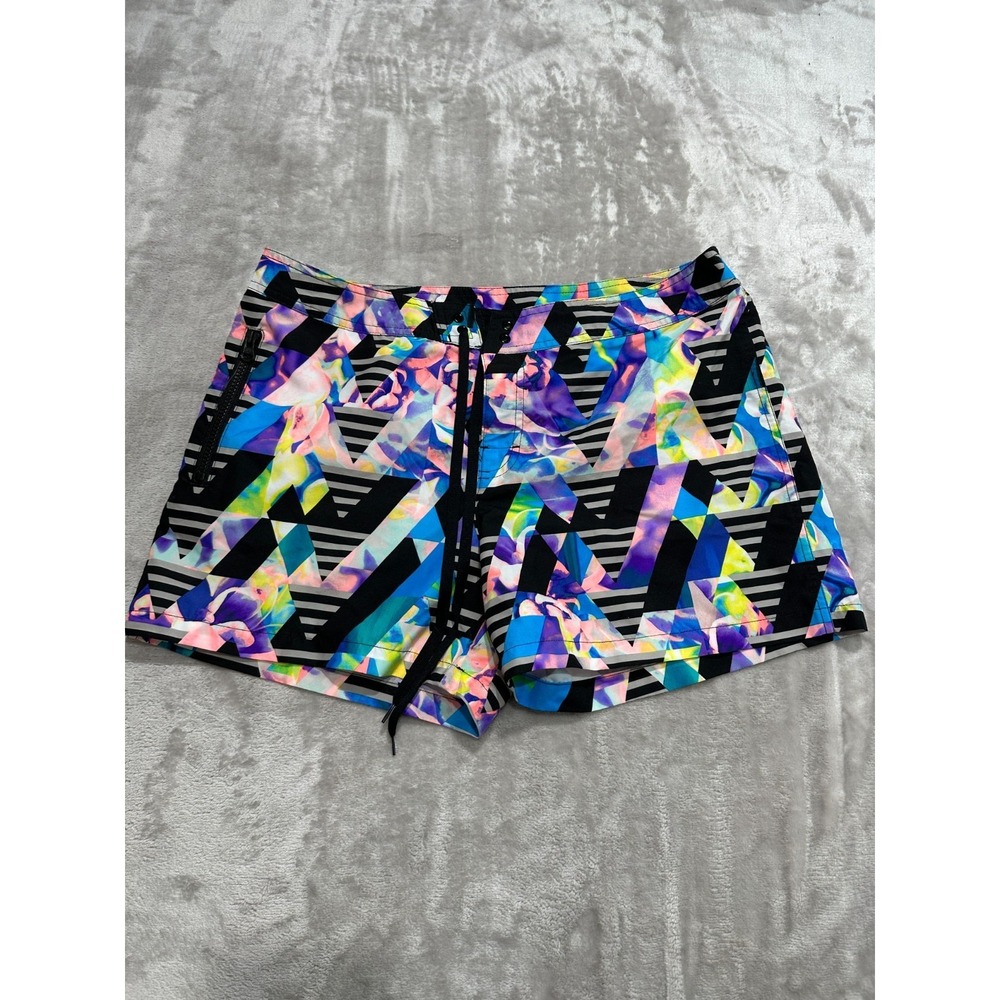 FILA Sports Shorts Women's Size 10 Multicolor Board Run Walk Casual Beach EUC